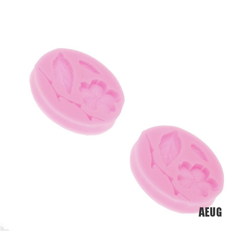 Khuôn silicone tạo hình hoa đào làm bánh kẹo đáng yêu