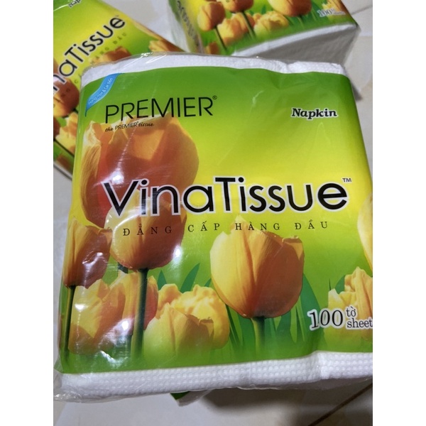 KHĂN GIẤY ĂN PREMIER 100 tờ