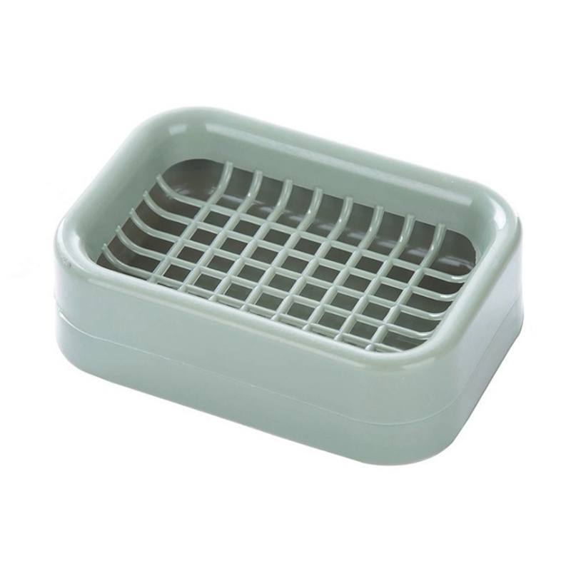 Giá Đỡ Xà Phòng Hai Tầng Bằng Nhựa Thiết Kế Thoát Nước Tiện Dụng Cho Nhà Tắm