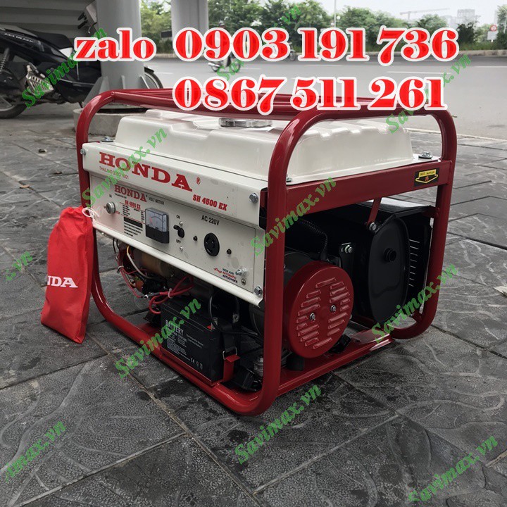 Máy phát điện honda 3kw chạy xăng đề nổ le gió tự động