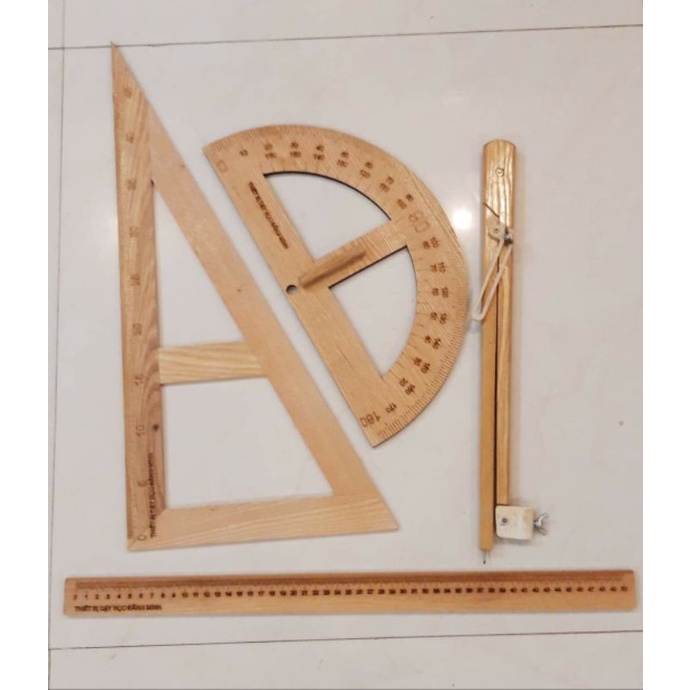 Bộ thước gỗ dành cho giáo viên