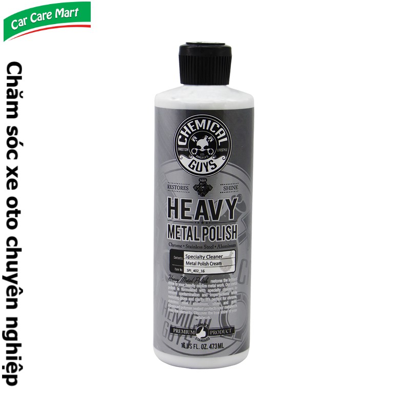 Kem đánh bóng kim loại, crom 473ml - Chemical Guys Heavy Metal Polish