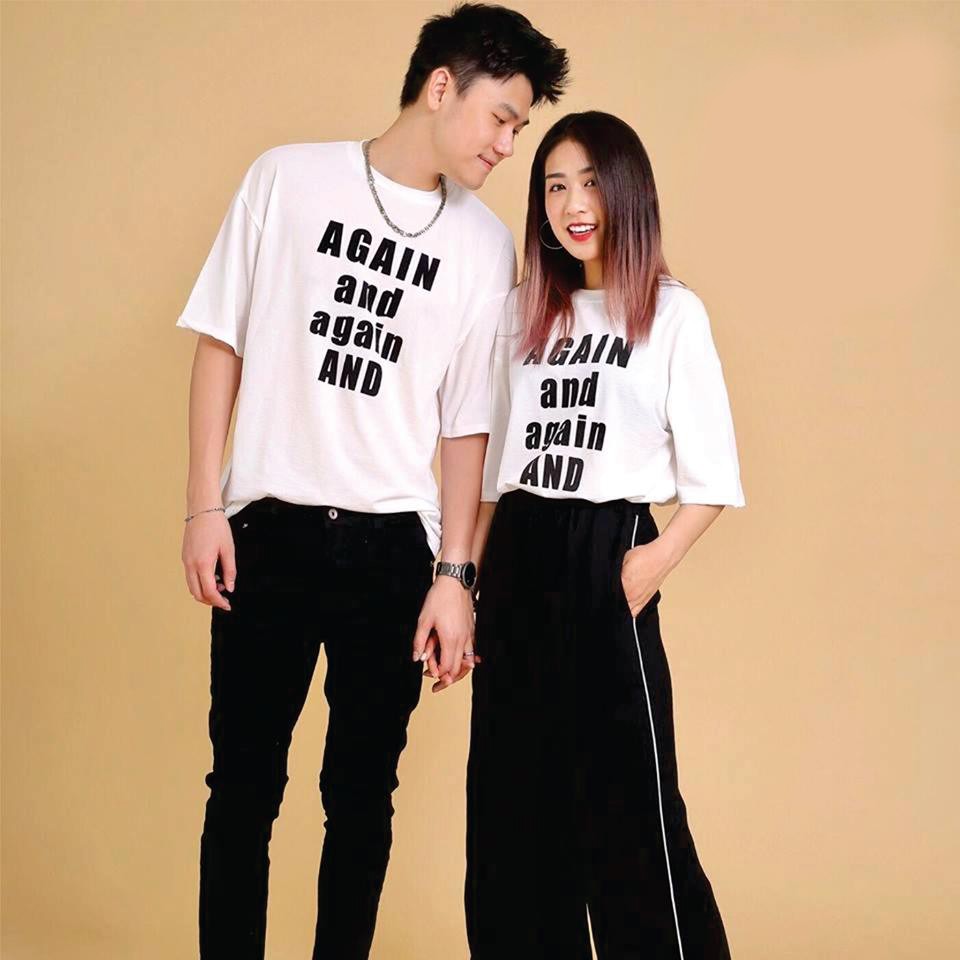 Áo Đôi Nam Nữ  Unisex AGAIN and Siêu Đẹp