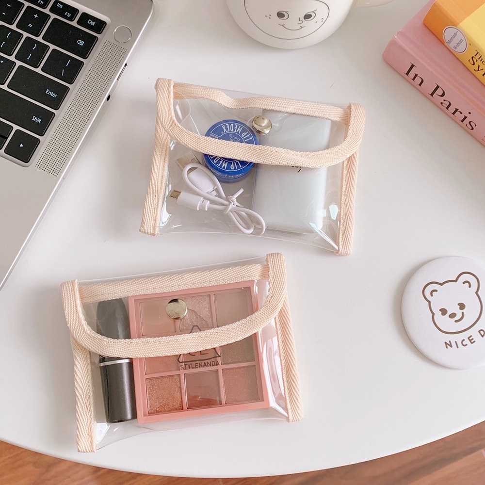Ví Đựng Thẻ Mini Trong Suốt Lấp Lánh Thời Trang Cho Học Sinh