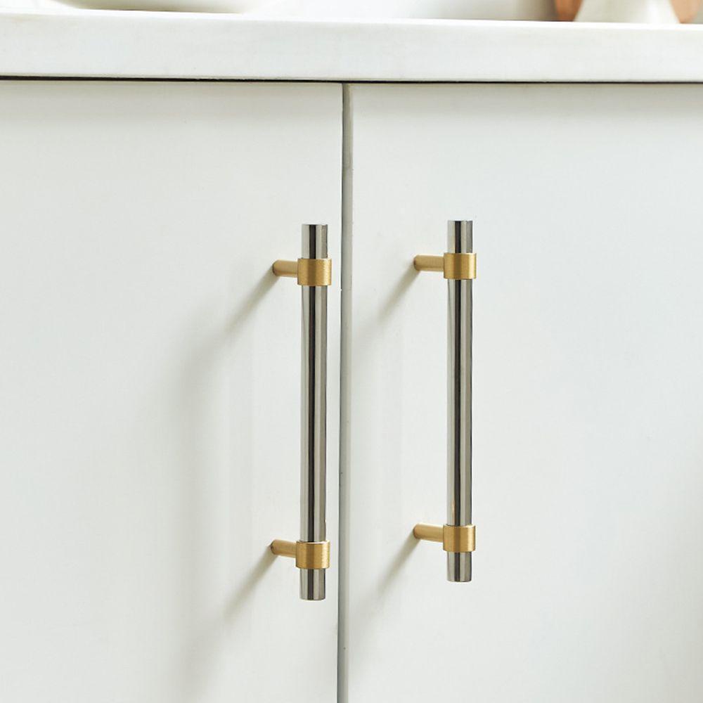 PINEVN Tay Nắm Cửa Tủ Bằng Thép Không Gỉ Màu Bạc