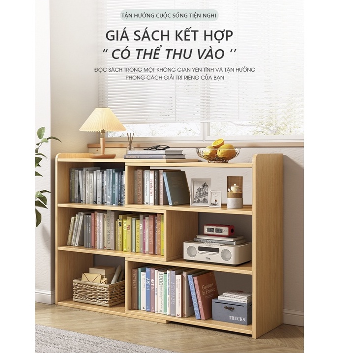 Kệ sách gỗ đa năng Gapi thiết kế siêu thông minh - GP209