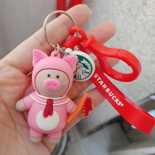 Móc Khoá Gấu Noel Starbucks tặng hộp