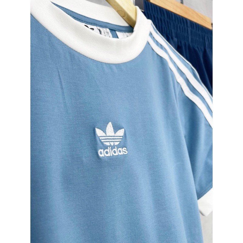 ❤️Ảnh thật ❤️ Áo thun Adidas nữ 502 3-STRIPES TEE Color: Spicy Orange & Pacific Coast Made in Cambodia full tag code