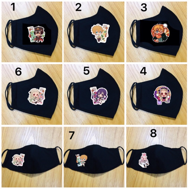 Khẩu trang jibaku shounen hanako-kun 4 lớp