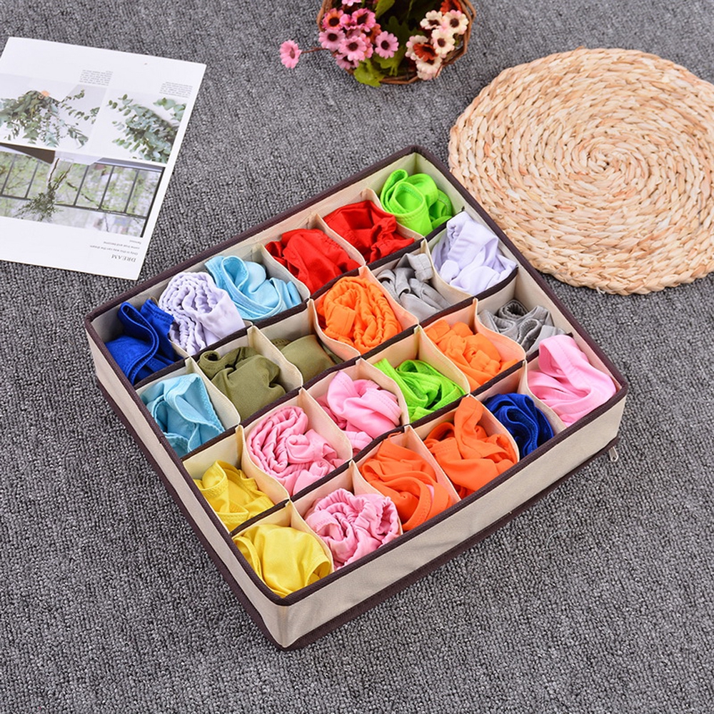 Hộp đựng quần áo/nội y/khăn quàng bằng vải không dệt tiết kiệm không gian