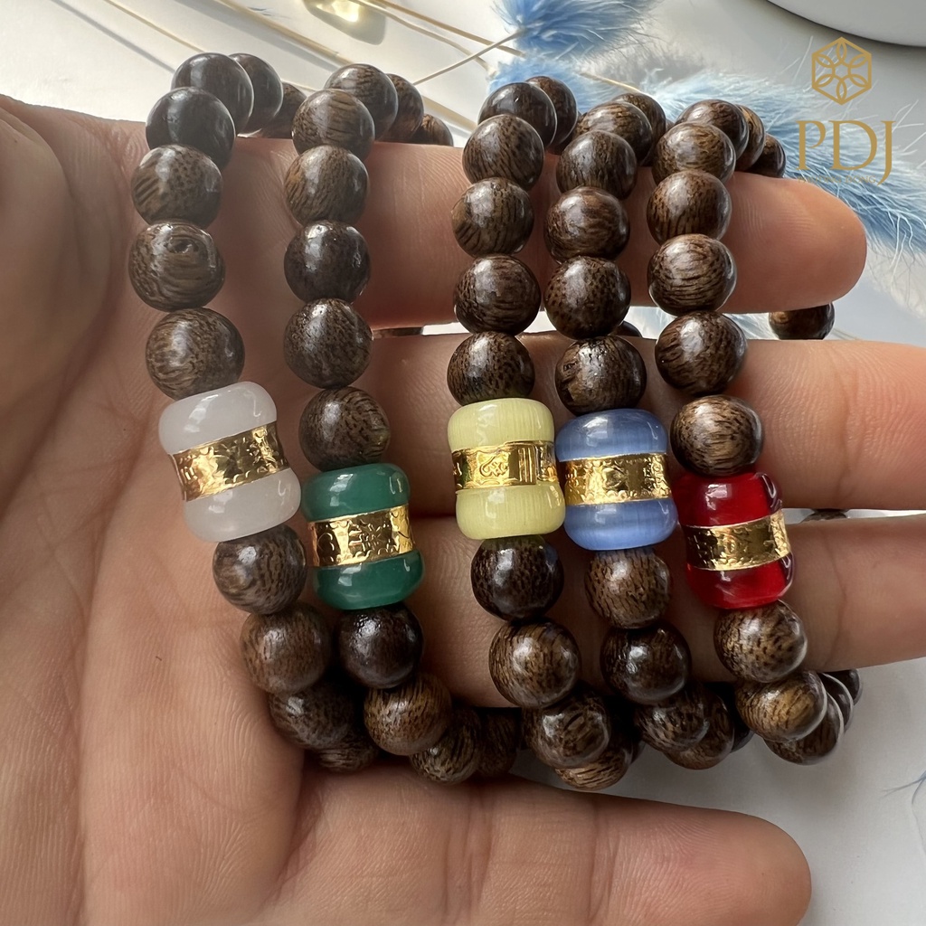 Vòng trầm tốc lu thống ngọc nhiều màu PDJ - SP000431 - Trang sức PDJ