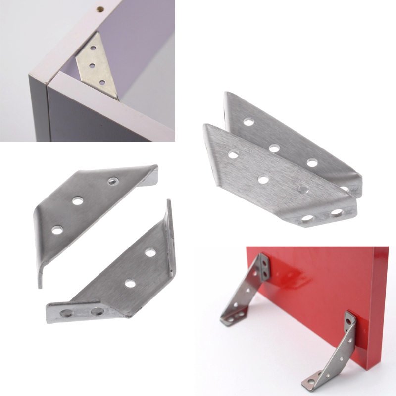 Bộ 4 giá đỡ góc vuông bằng thép không gỉ