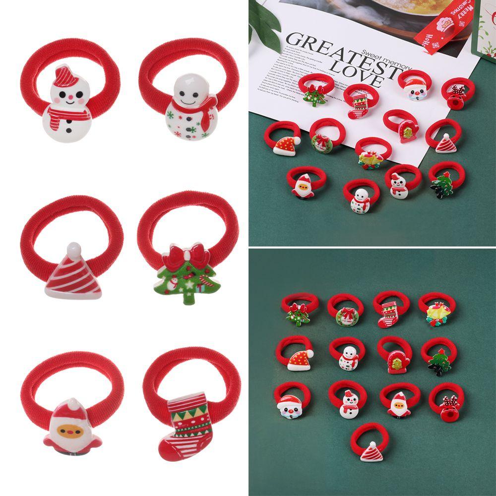 2 Dây Buộc Tóc Phong Cách Giáng Sinh Đáng Yêu Cho Bé