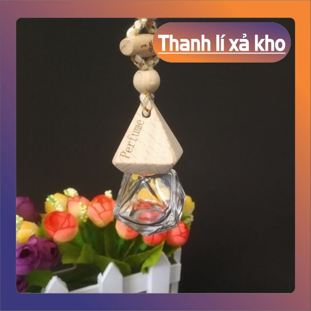 Lọ Đựng Tinh Dầu Lục Lăng Treo Xe Ô Tô - Vỏ Chai Tinh Dầu Thủy Tinh - Tinh Dầu Thơm Phòng - Khử Mùi Phòng - Tủ Quần Áo