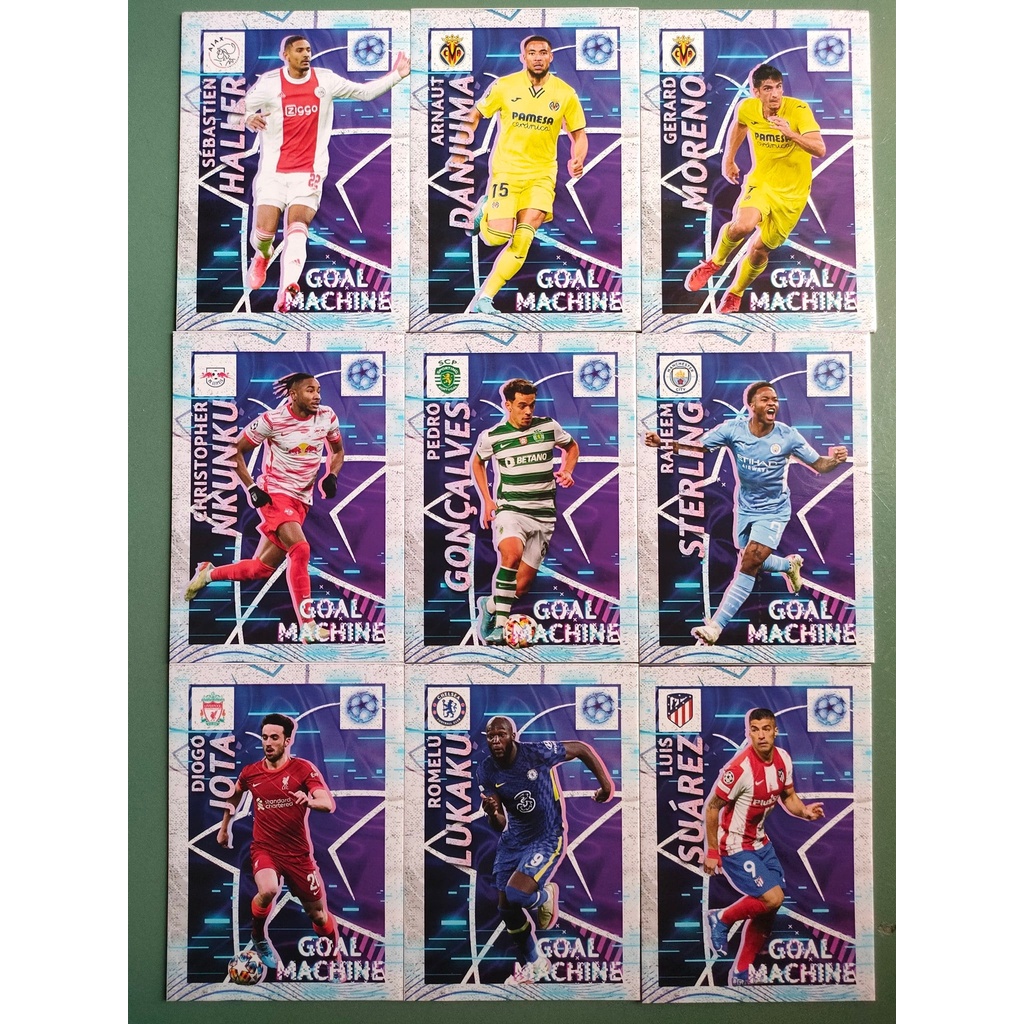 Thẻ SKY UCL GOAL MACHINE | Luis Suarez, Raheem Sterling, Lukaku, Diogo Jota, Haller, Nkunku, Moreno, Goncalves, Danjuma