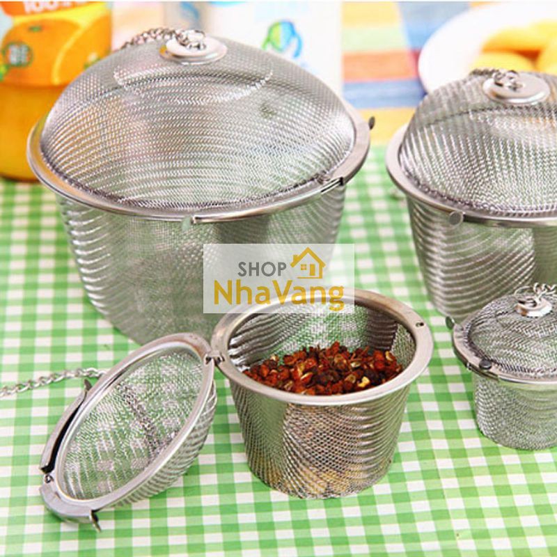 [HCM] Dụng cụ lọc gia vị nấu, lọc trà bằng inox PT113