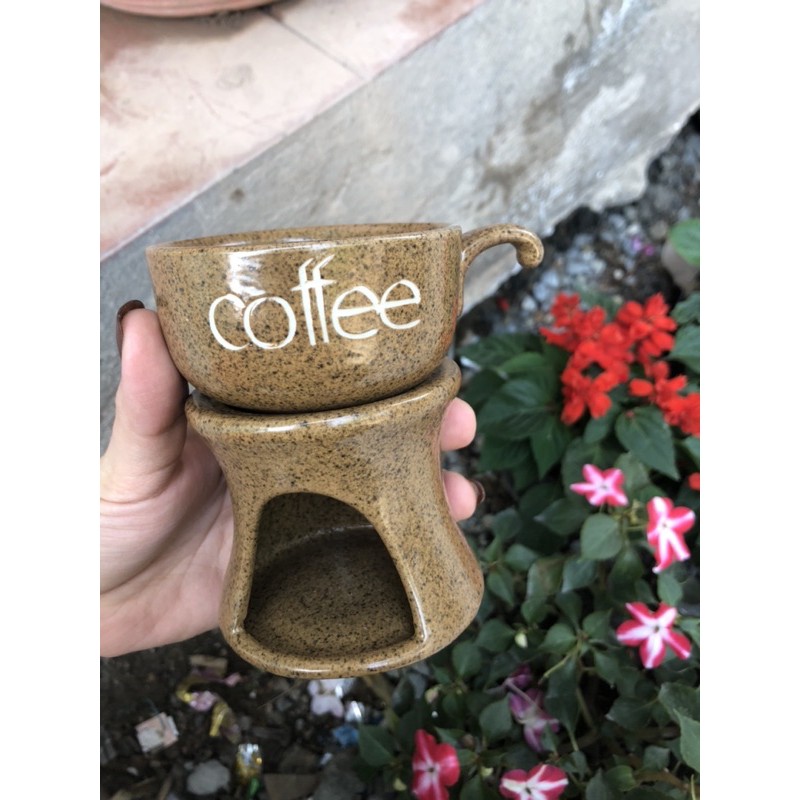 Bộ tách đốt cafe đốt nến  có thể làm đèn xông tinh dầu