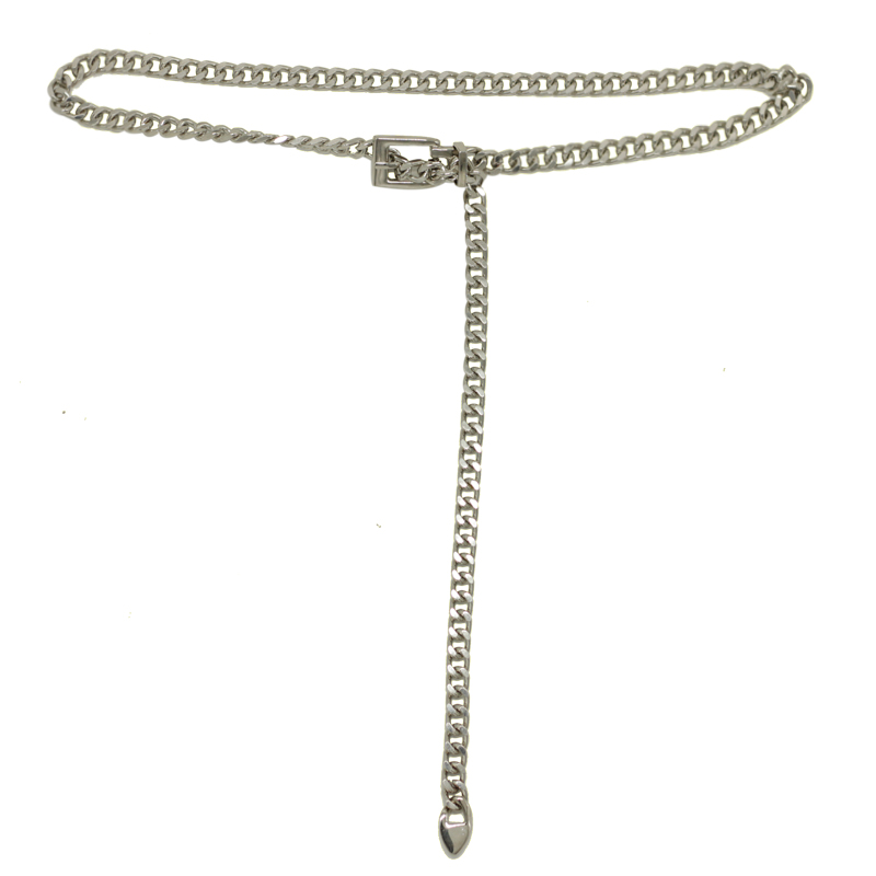 Thắt lưng chuỗi xích kim loại titan thép phong cách hiphop nam nữ 23601