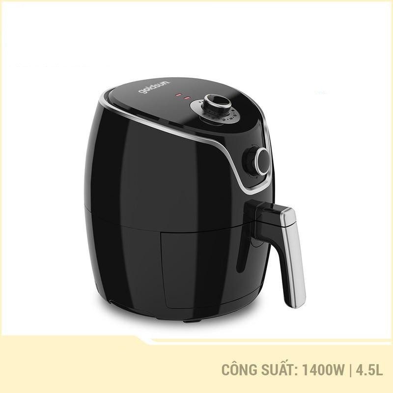 Nồi Chiên Không Dầu Goldsun CQ1502 dung tích 4,5 Lít, công suất 1400W, bảo hành chính hãng 12 tháng