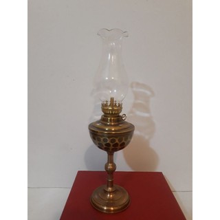 Đèn dầu bằng đồng cao 17cm