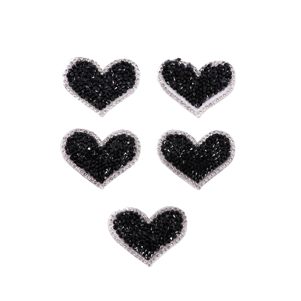 Bộ miếng vá dán ủi lên quần áo hình trái tim xinh xắn