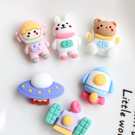 Nhãn Dán Trang Trí Tủ Lạnh Hình Phi Hành Gia Hoạt Hình Đáng Yêu DIY