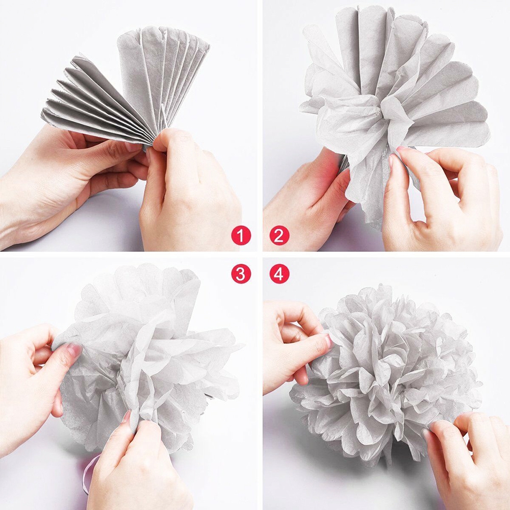 9pcs gói hoa giấy thủ công trang trí sinh nhật , đám cưới