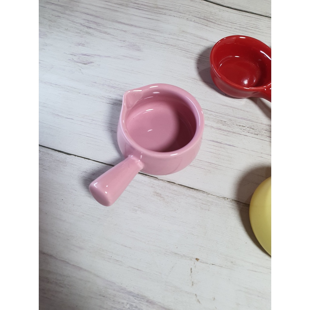 🥝Chảo mini, chảo rót mini gốm sứ tráng men cao cấp🥝