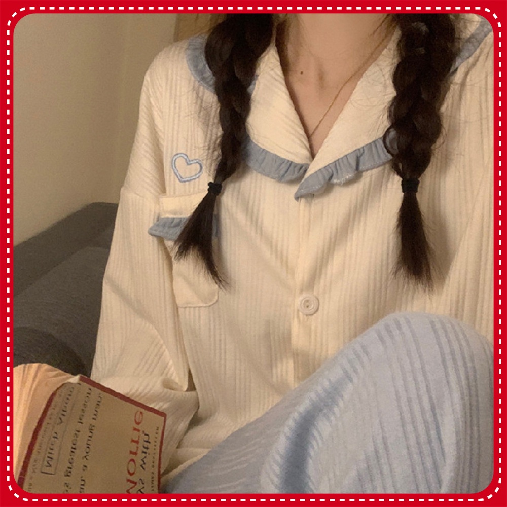 Đồ Ngủ Pijama Dài Tay, Bộ Ngủ Dài Tay Đáng Yêu Nhiều Màu | BigBuy360 - bigbuy360.vn