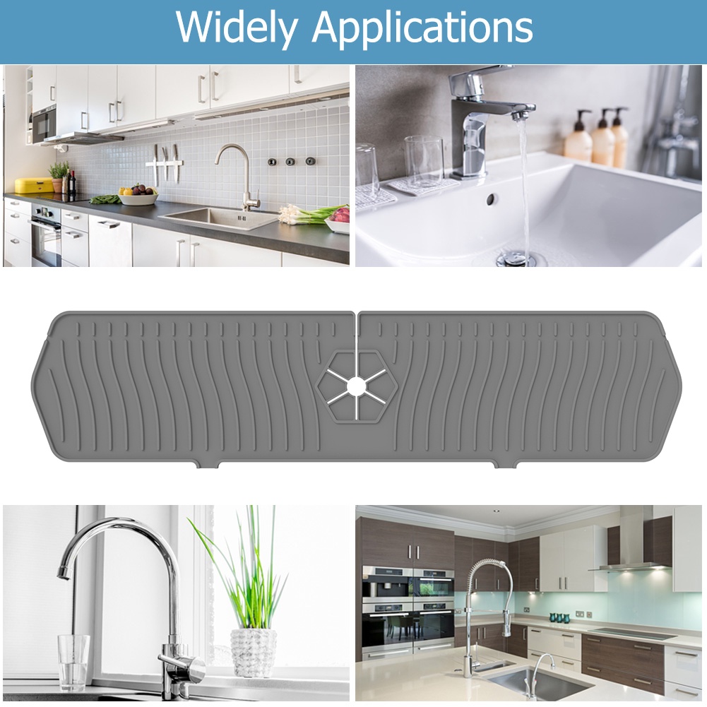 Thảm Silicone Lót Vòi Nước Bồn Rửa Chén Chống Văng Nước