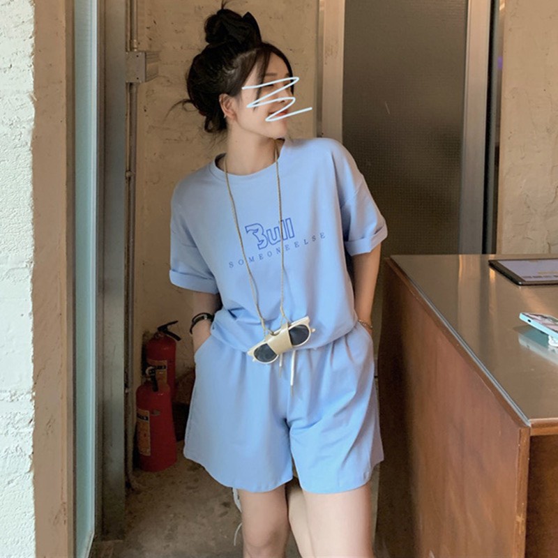 Bộ đùi 3ull RUBY chất cotton dầy đẹp không xù, có 3 màu, from rộng tay lỡ 2022