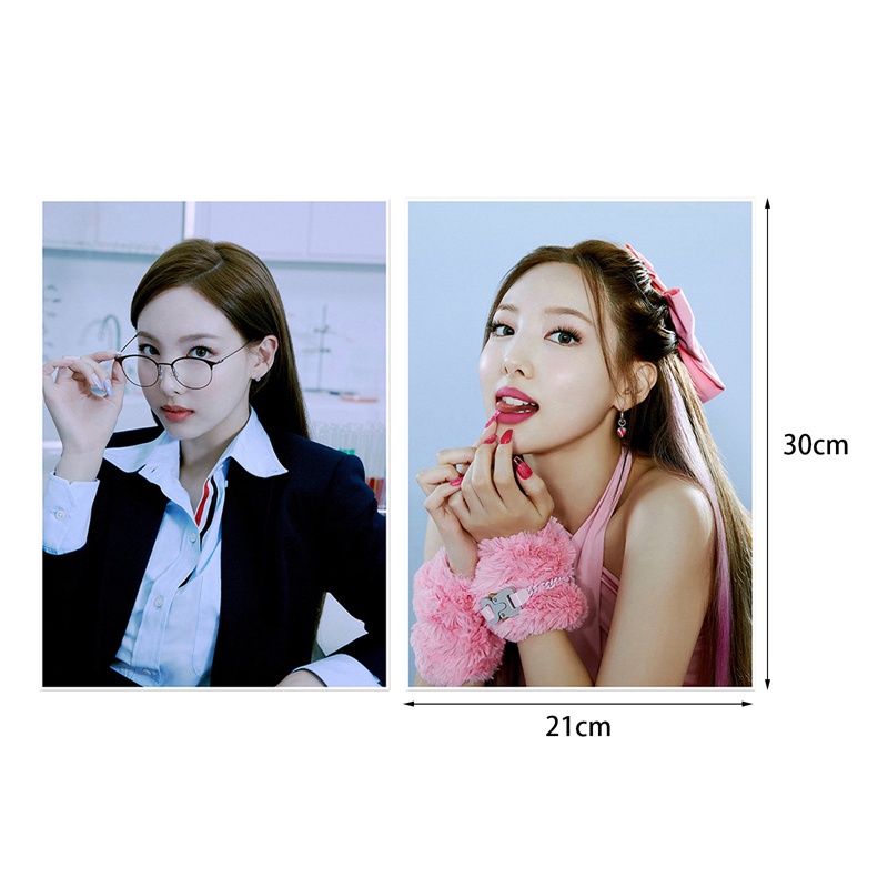 Tmdbyx Set 2 tấm poster hình nhóm nhạc TWICE