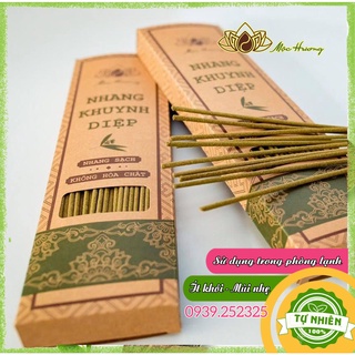 Nhang sạch Mộc Hương ít khói, mùi nhẹ loại Hương Khuynh Diệp, hộp 180 cây dài 30cm