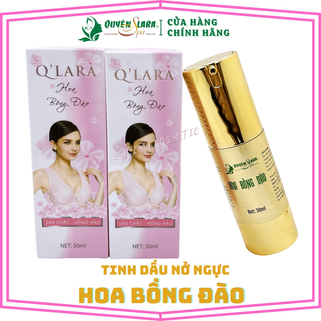 Tinh Dầu Xịt Nở Ngực Thảo Dược HOA BỒNG ĐÀO Quyên Lara - 30ml - HÀNG CHÍNH HÃNG