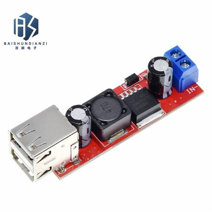 Mô Đun Hạ Áp Sạc Xe Hơi Từ Đầu Ra USB 9V/12V/24V/36V Sang 5V DC 3A
