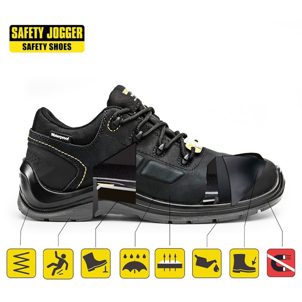 Giày bảo hộ Jogger Lavar S3 -ESD-SRC chống thấm nước, chống dập ngón, chống tĩnh điện bảo vệ đôi chân( đen)