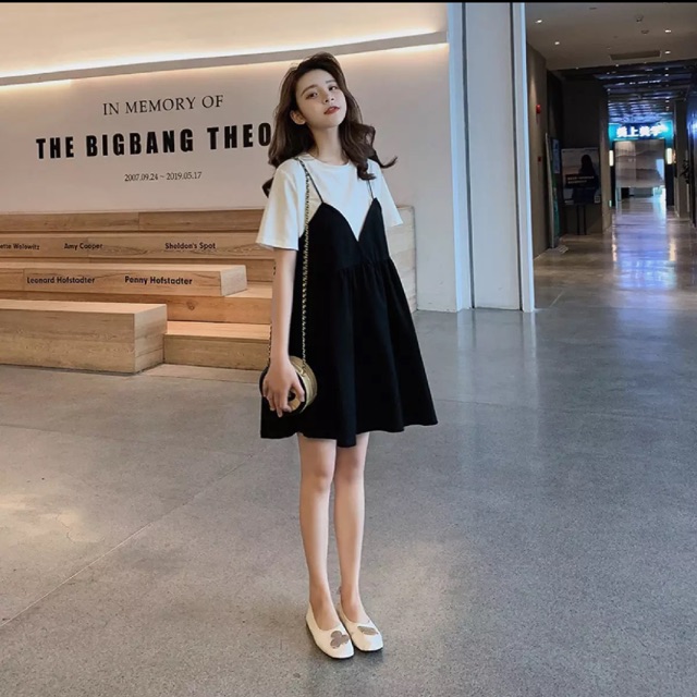 Đầm Xoè Hai Dây Bigsize (70-80kg)