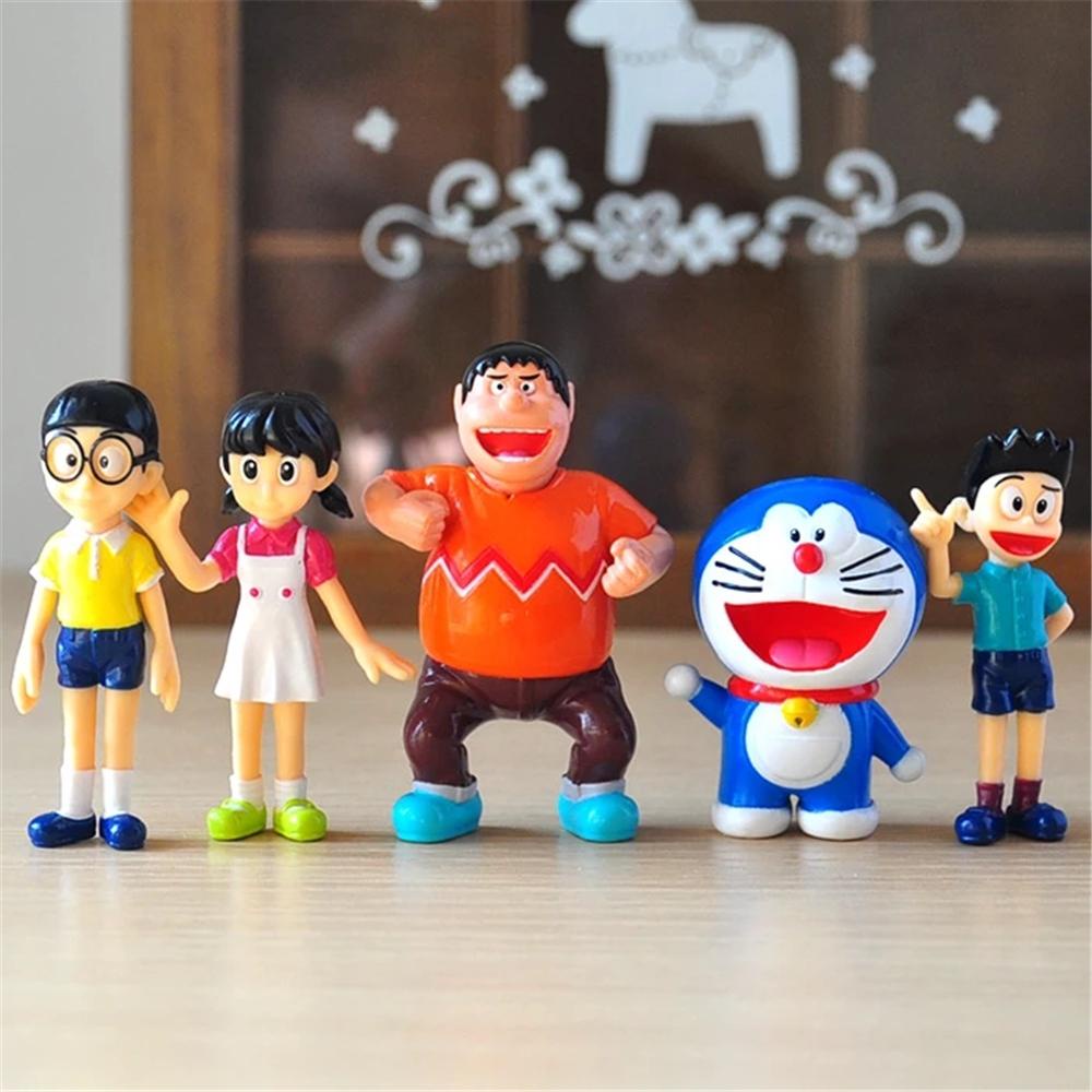 Bộ 5 Mô Hình Nhân Vật Minamoto Shizuka Hoạt Hình Nhật Bản