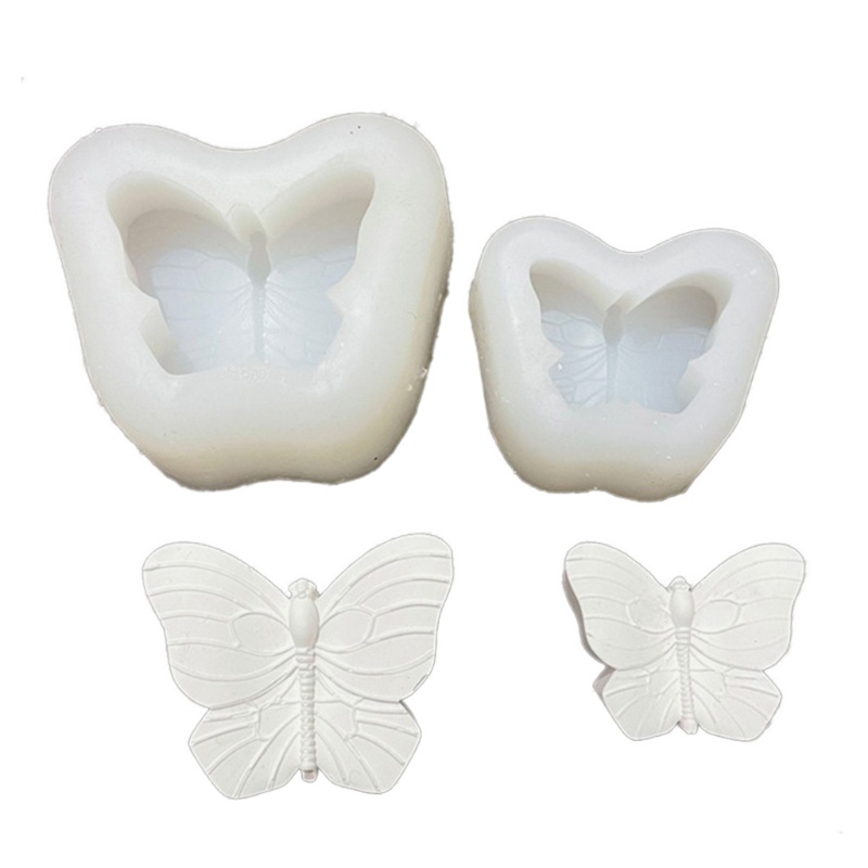 Khuôn Silicone Làm Nến / Xà Phòng Hình Bướm DIY