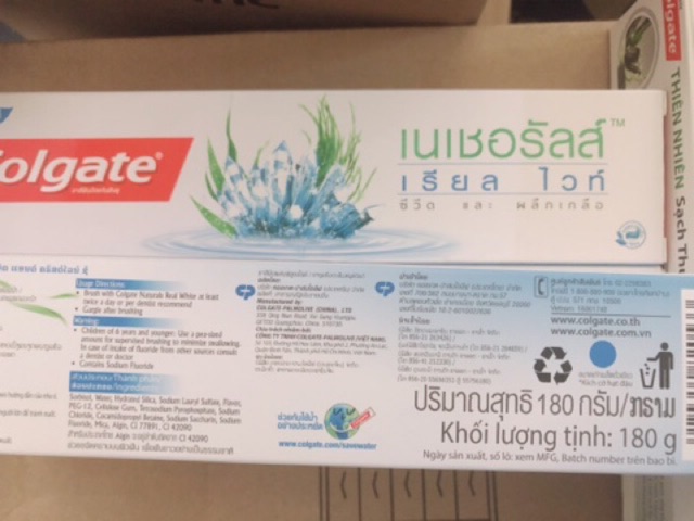 Kem Đánh Răng Colgate Thiên Nhiên Trắng Tinh Khôi - Hộp 180g