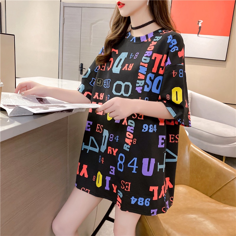 Áo Thun Tay Ngắn Dáng Rộng Phong Cách Hàn Quốc Thời Trang Mùa Hè Mới 2021