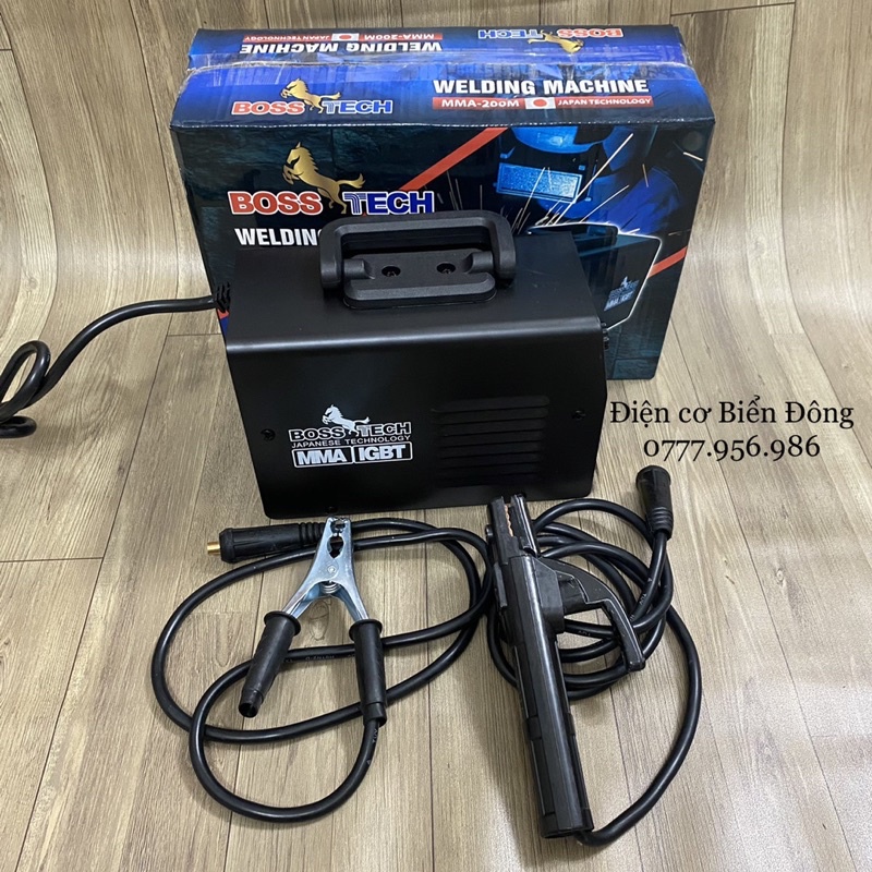 🌳 FREESHIP 🌳 TẶNG BÓ 20 que Máy Hàn điện tử mini BOSS-TECH MMA-200 thiết kế độc quyền, hàn sắt, tôn gia đình