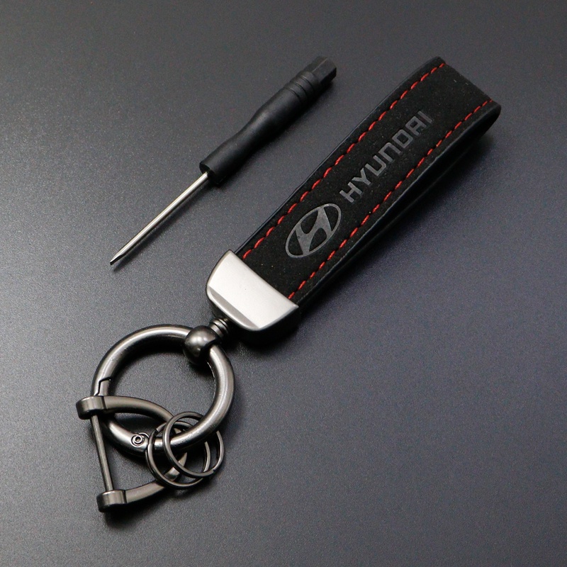 Móc Khóa Da Lộn Hình Logo Xe Hơi Bằng Hợp Kim