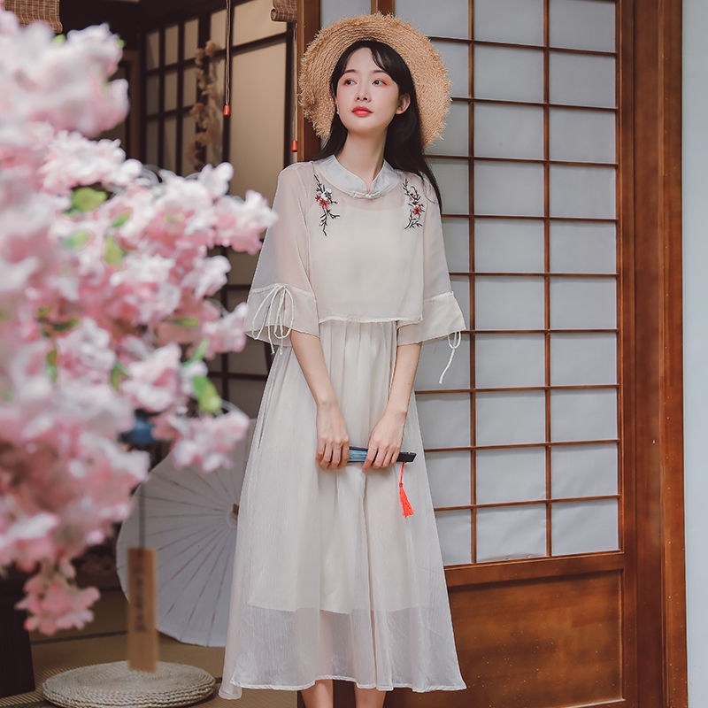 Bộ hán phục cách tân phong cách Retro cho nữ