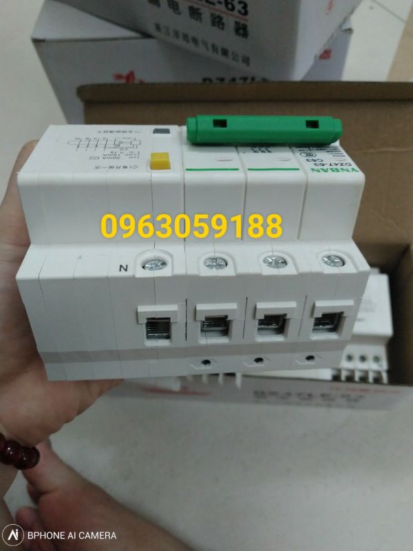 Aptomat  chống giật 3 pha C63A