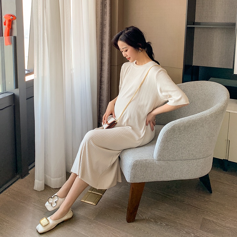Đầm bầu thun lụa gân Quảng Châu V862
