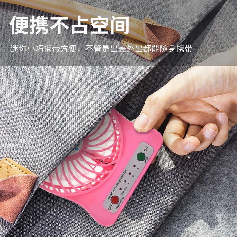 Quạt Nhỏ Để Bàn Hình Bông Tuyết Hoạt Hình Có Đèn led FT2557