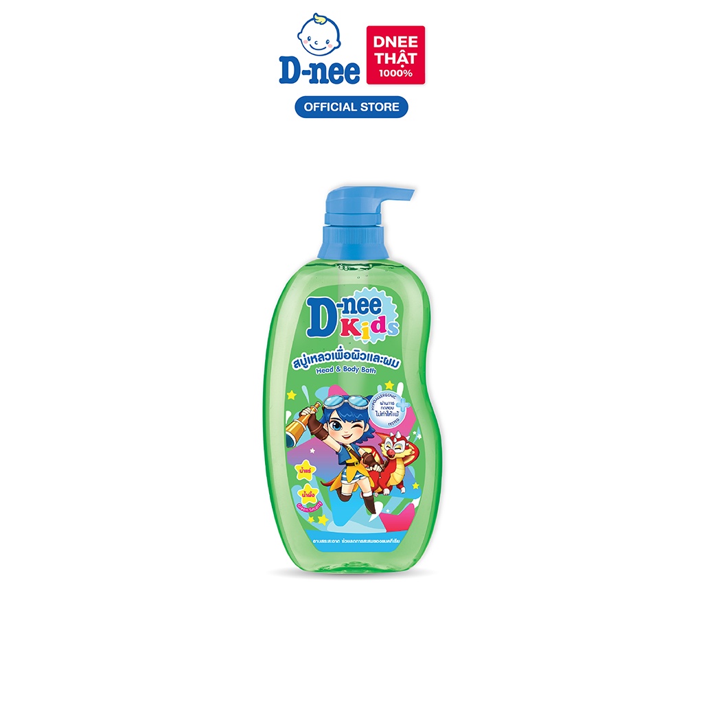 [Deal hời!] Combo 3 Tắm gội toàn thân trẻ em (&gt;3 tuổi) D-nee 400 ML - Green Smarty