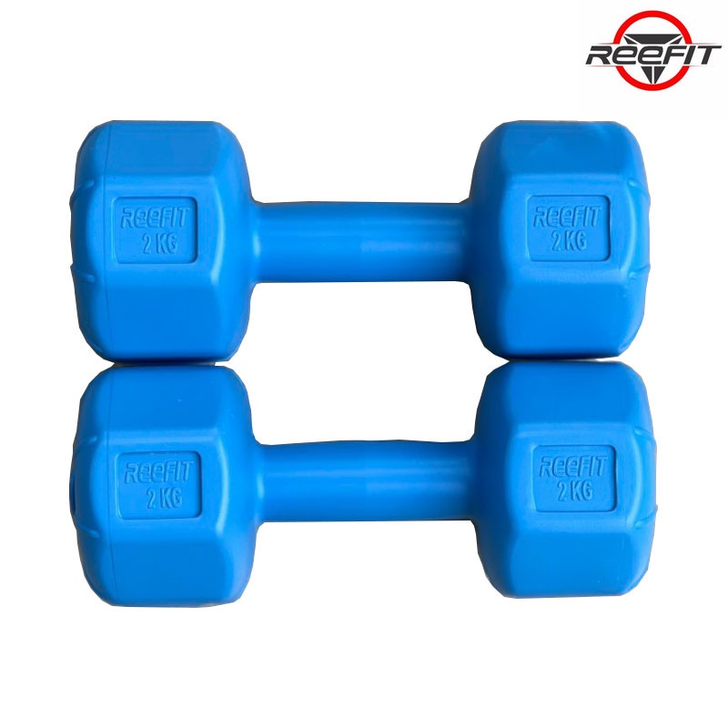Tạ tay nhựa bát giác Reefit 2kg có ruột