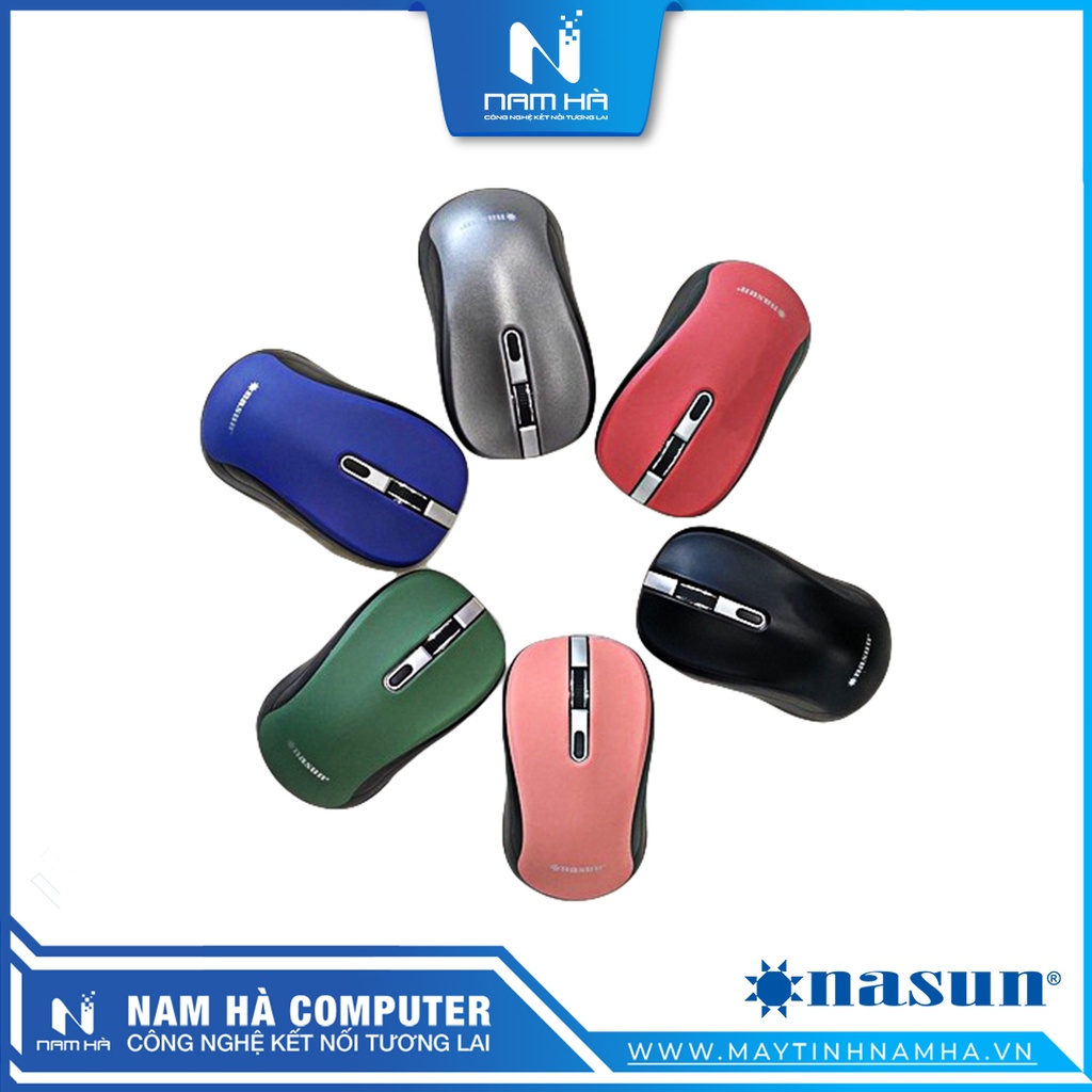Chuột không dây Nasun NS-126 độ phân giải: 1600 DPI độ bền: 5,000,000 lần bấm bảo hành 24 tháng chính hãng
